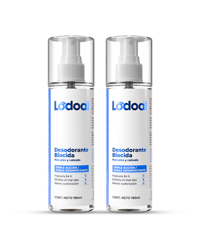 Desinfectante para pies y calzado 2 de 195 mL (2 Piezas)
