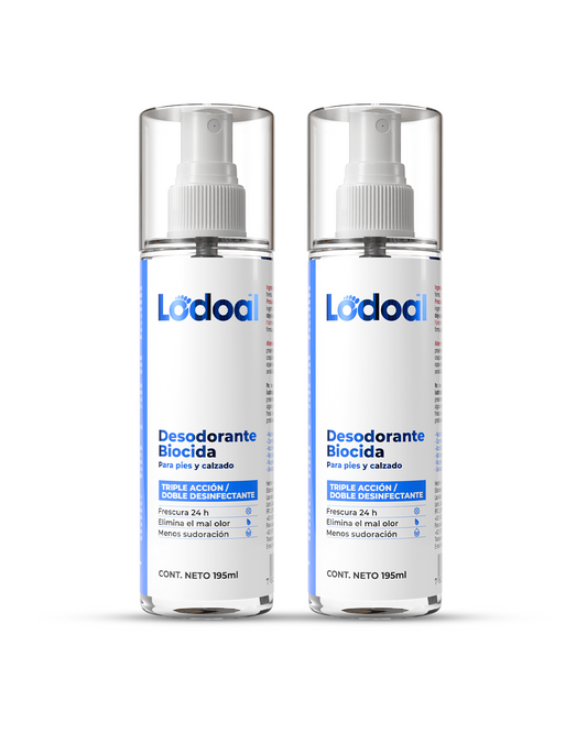 Desinfectante para pies y calzado 2 de 195 mL (2 Piezas)