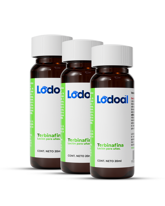 Loción cosmética para el cuidado y apariencia saludable de las uñas de los pies. (3 botellas)