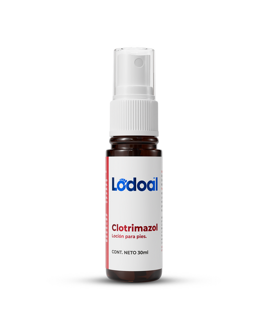 Loción cosmética para pies con resequedad y descamación